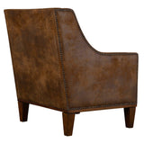 Clay Leather Armchair - Dark Brown by Uttermost - View 9