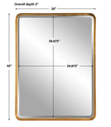 Crofton Large Mirror - Gold by Uttermost - View 7