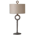 Ferro Cast Iron Table Lamp - Dark Brown / Beige by Uttermost - View 1