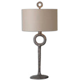 Ferro Cast Iron Table Lamp - Dark Brown / Beige by Uttermost - View 1