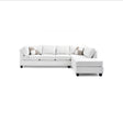 Malone G647B-SC Sectional Sofa with Pocketed Coil and Foam Seating, White PU, 111x78x34 inches - sold by Home Elegance USA