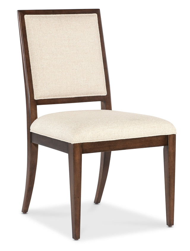 Archives Upholstered Side Chair - Beige / Dark Brown by Hooker Furniture - View 1