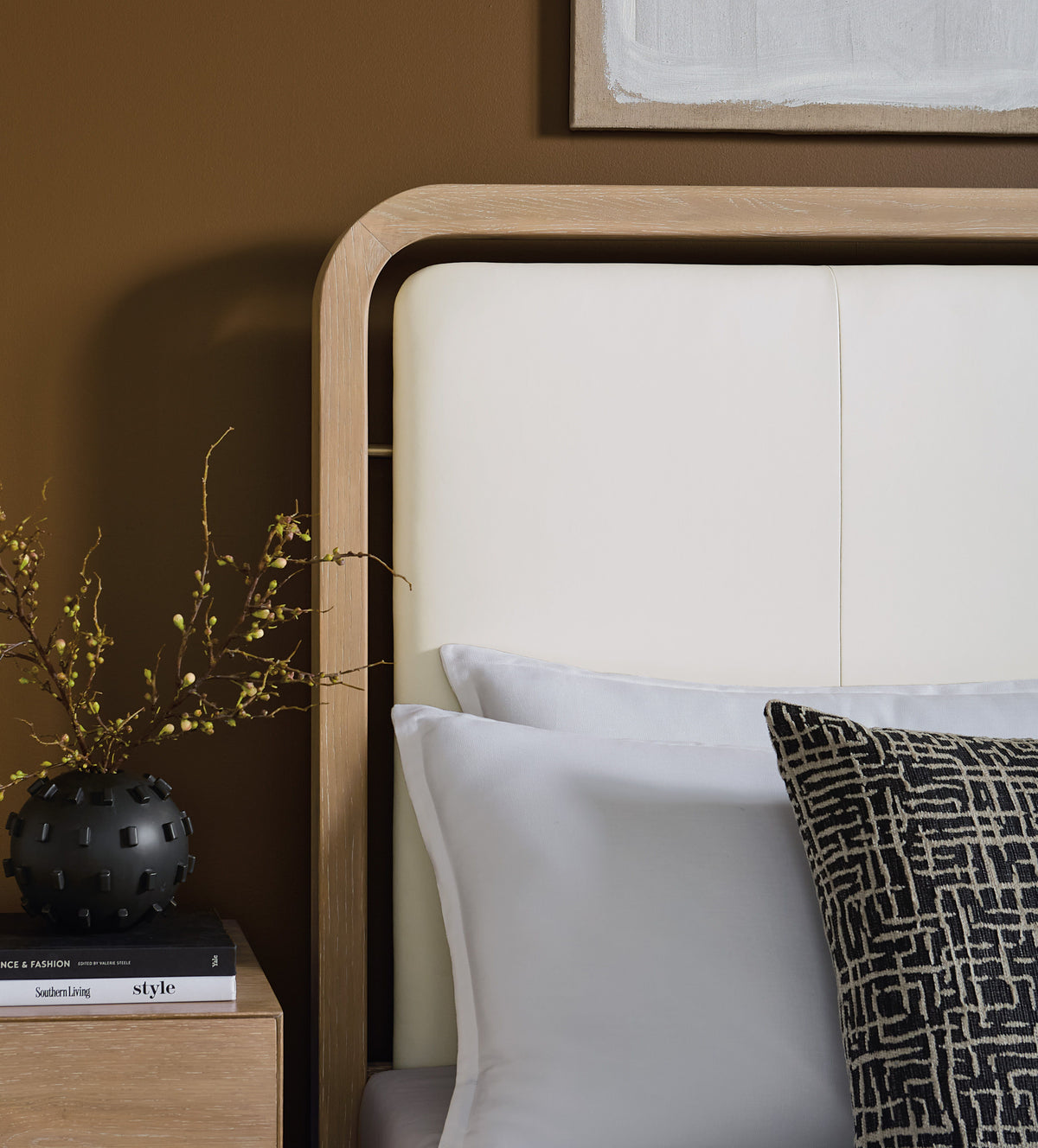 Banyon Bay California King Panel Bed Desert Oak - Light Brown / White by Hooker Furniture - View 3