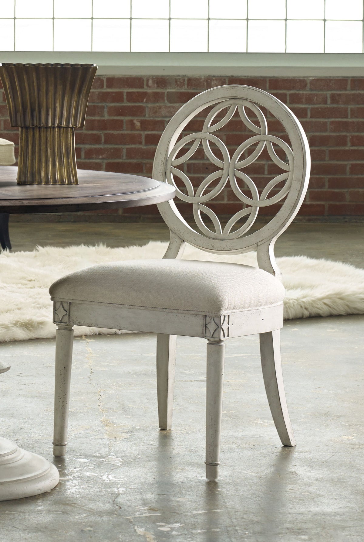 Melange Brynlee Side Chair - White by Hooker Furniture - View 3