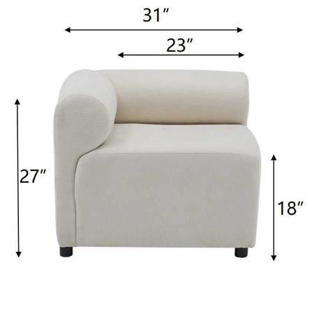 Evelyn 114 in.6-Piece U Shaped Modular Free Combination Sectional Chenille Sofa Couch for Living Rooms - sold by Home Elegance USA