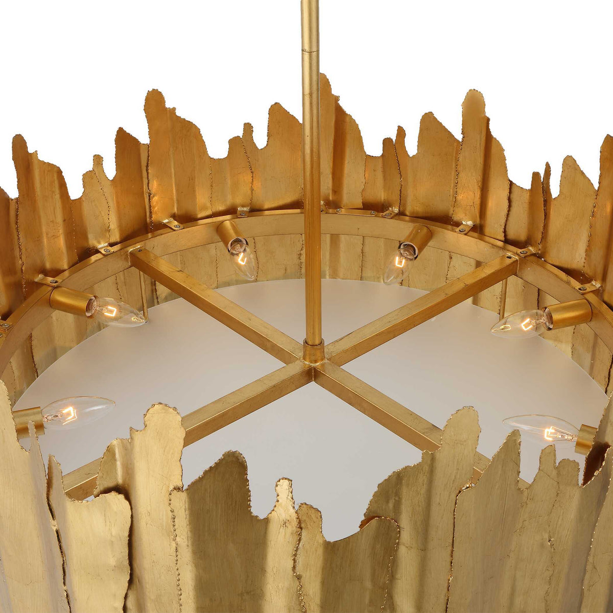 Golden Gate 8 Light Industrial Pendant by Uttermost - View 7
