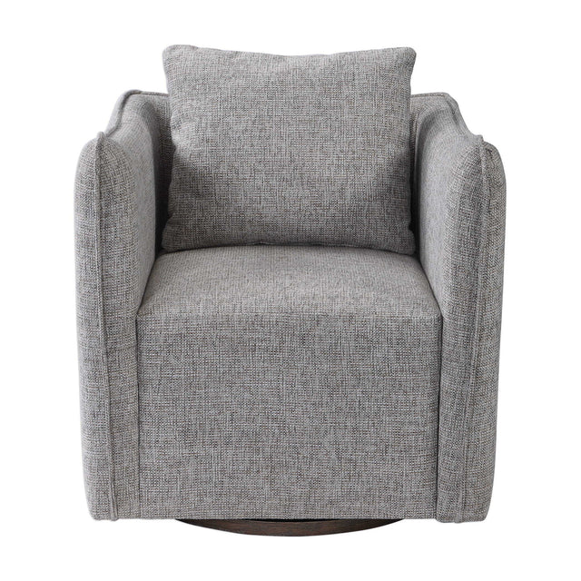 Corben Swivel Chair - Gray by Uttermost - View 1