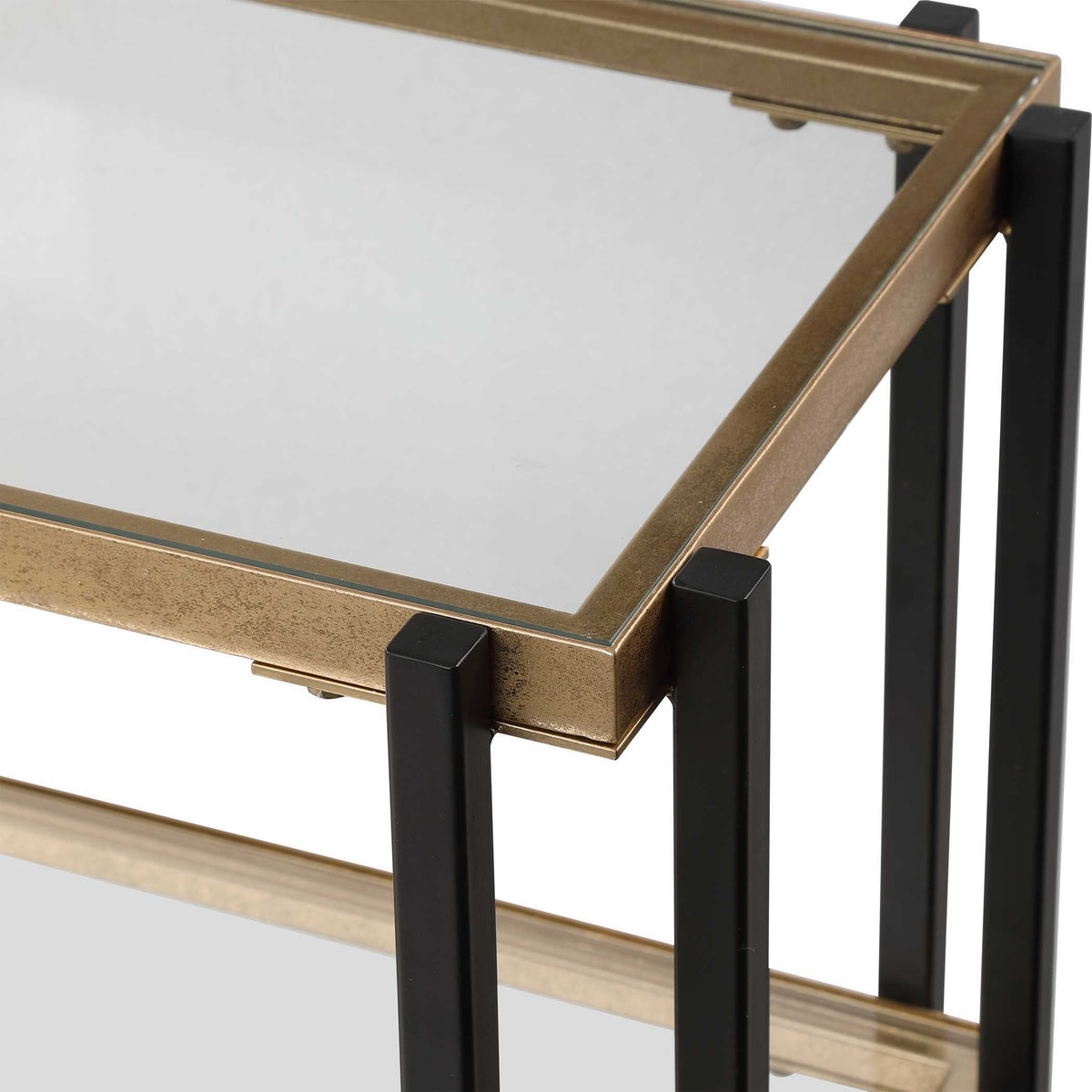 Kentmore Modern Console Table - Gold / Black by Uttermost - View 7