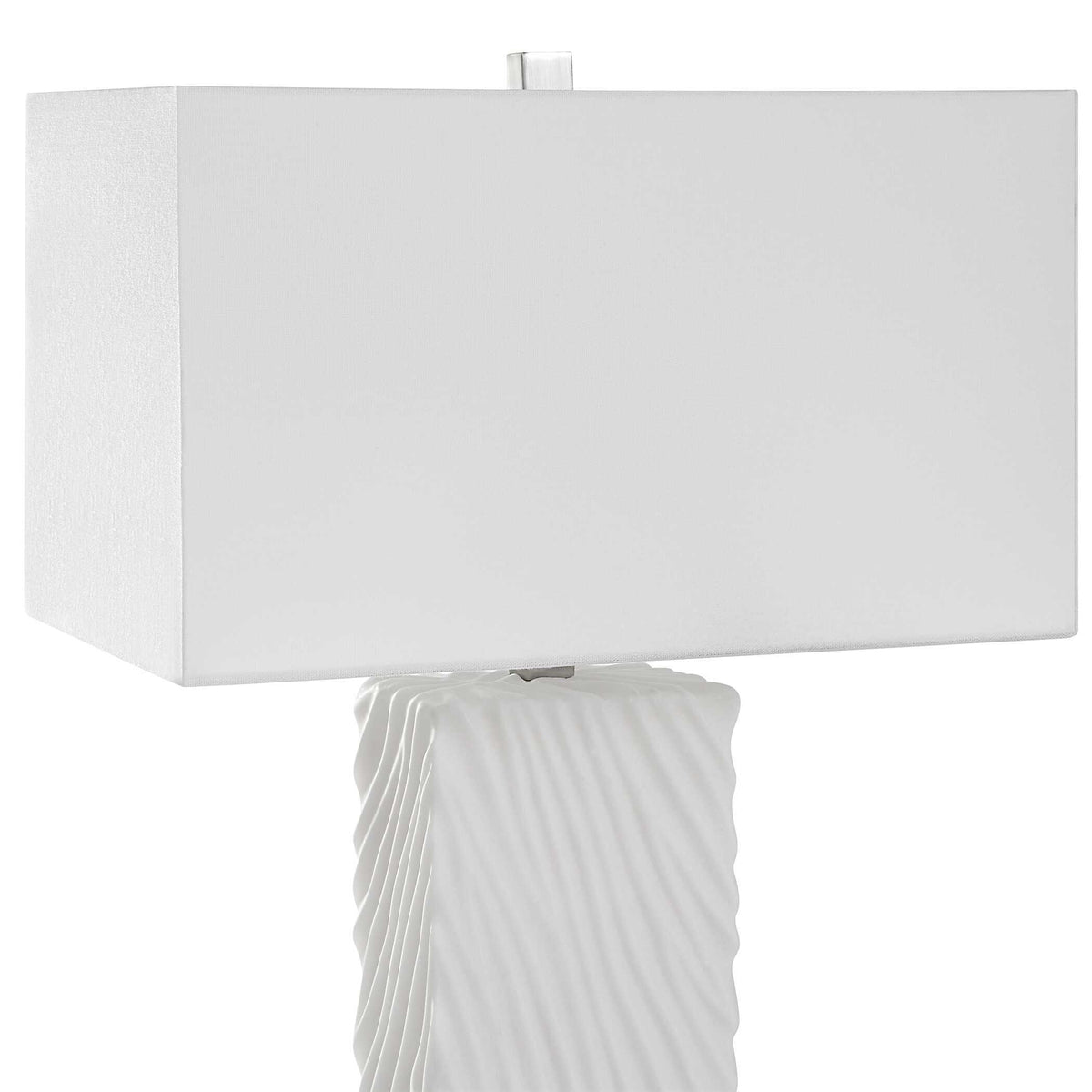 Pillar Marble Table Lamp - White by Uttermost - View 5