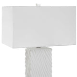 Pillar Marble Table Lamp - White by Uttermost - View 5