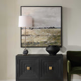 Fragment Hand Painted Landscape Art Black / Brown / Gray / Green / White - Gray / Light Brown by Uttermost - View 2