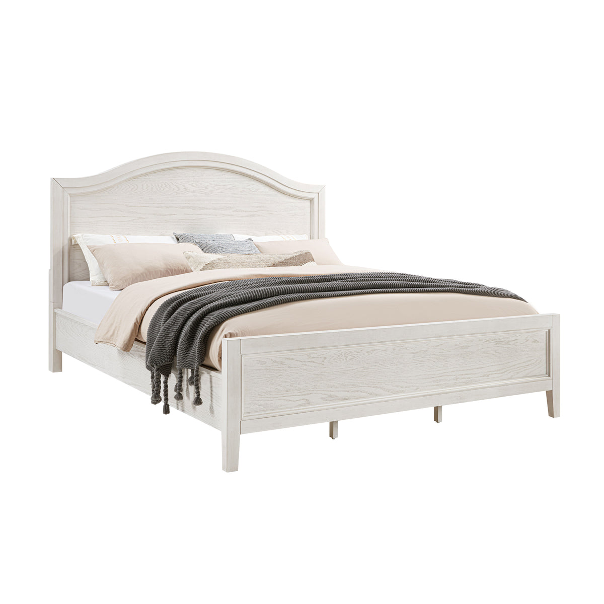 Arlington King Panel Bed - Light Brown | Flexsteel