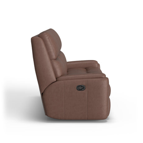 Rio Transitional Leather Reclining Sofa | Flexsteel