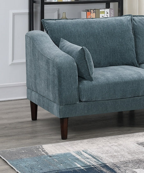 Beautiful 5pcs Modular Sectional Set 2x One Arm Chairs 2x Armless Chair 1x Ottoman Living Room Furniture Mineral Color Morgan Fabric - sold by Home Elegance USA