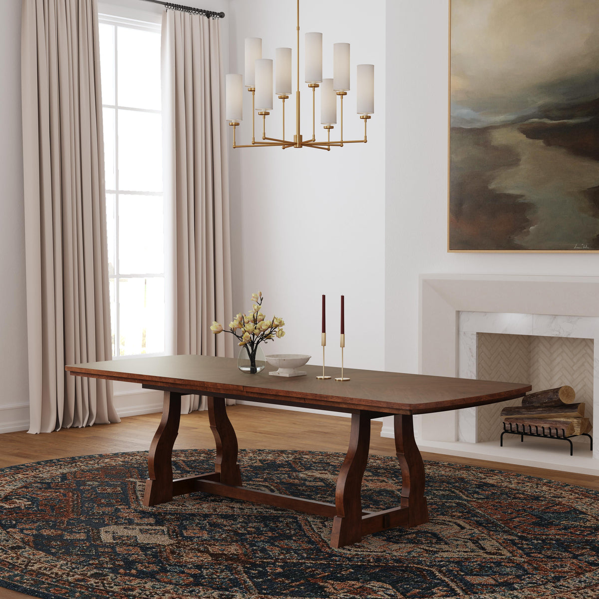 Bellevue Rectangular Dining Table - Whiskey Brown | Flexsteel