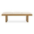 Haden Upholstery Bench - Dark Brown / White by Uttermost - View 1