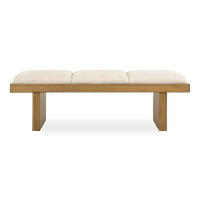 Haden Upholstery Bench - Dark Brown / White by Uttermost - View 1
