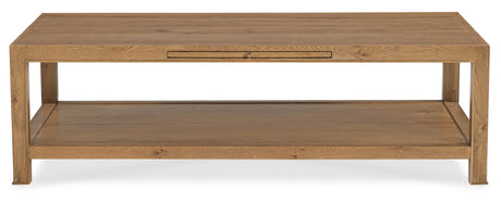 Cashiers Large Rectangle Coffee Table Almond - Light Brown by Hooker Furniture - View 2