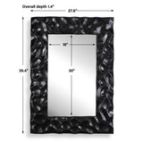 Malosi Carved Mirror - Black by Uttermost - View 6