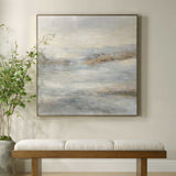 Say When Hand Painted Canvas Black / Blue / Brown / Gold / Gray / White - Blue / Gray by Uttermost - View 2