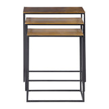 Coreene Nesting Tables (Set of 3) Gold - Bronze / Black by Uttermost - View 4
