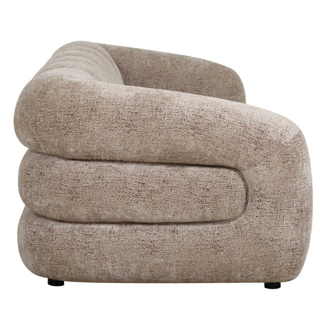 Modella Upholstered Chenille Sofa - Light Brown by Uttermost - View 6