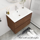 30" Bathroom Vanity With Gel Basin Top(G - BVB01930BNO) - W99981585 - image - 6