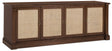 Archives Entertainment Console - Dark Brown / Beige by Hooker Furniture - View 1