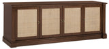 Archives Entertainment Console - Dark Brown / Beige by Hooker Furniture - View 1
