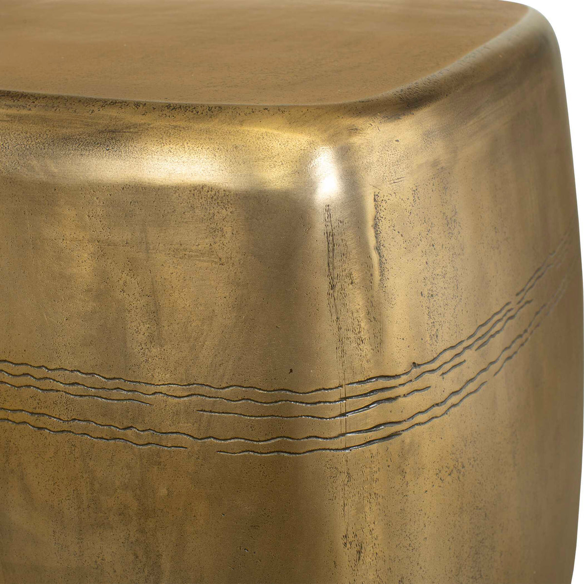 Saguaro Indoor-Outdoor Side Table - Gold by Uttermost - View 5