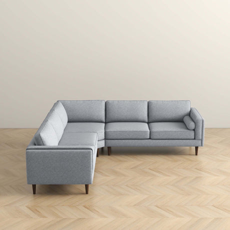 Amber Light Grey Corner Sectional Sofa - sold by Home Elegance USA