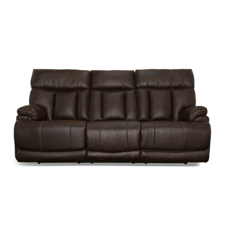 Clive Power Reclining Sofa With Power Headrests & Lumbar - Clove | Flexsteel