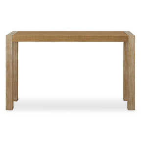 Bentley Grasscloth Console Table - Light Brown by Uttermost - View 1
