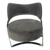 Ashy Grey and Silver Sofa Chair - Home Elegance USA