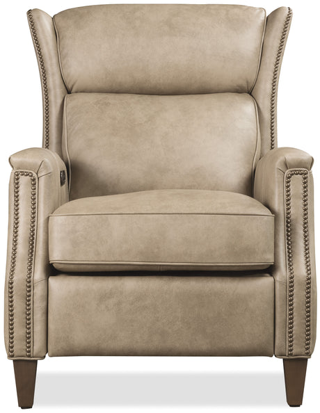 Lansing Power Recliner With Power Headrest - Beige by Hooker Furniture - View 6