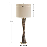 Jameson Marble Cones Table Lamp - Dark Brown by Uttermost - View 7