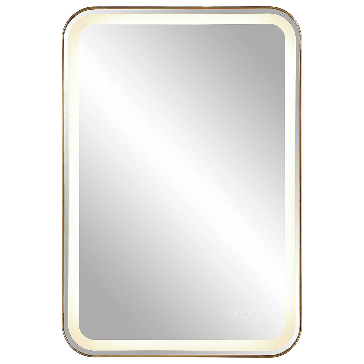 Crofton Vanity Mirror Gold & Silver - Gold / Silver by Uttermost - View 1