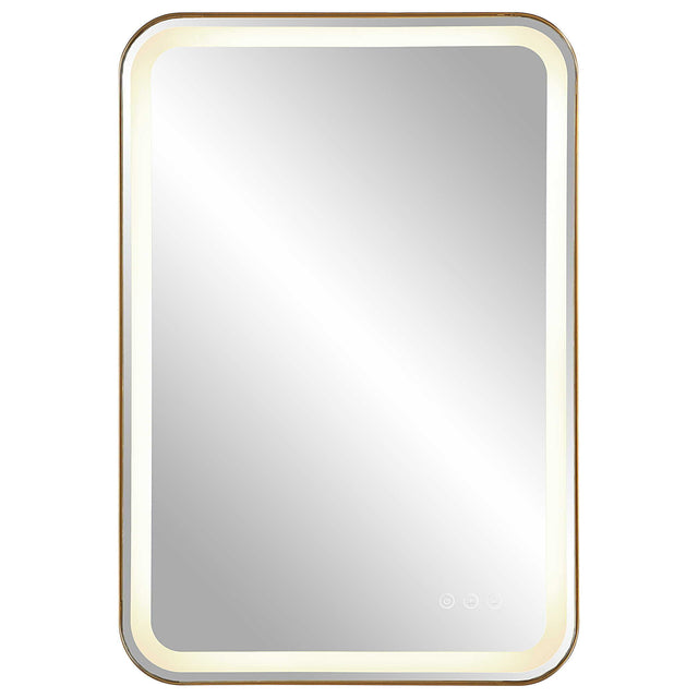 Crofton Vanity Mirror Gold & Silver - Gold / Silver by Uttermost - View 1