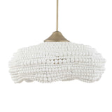 Biddeford 5 Light Beaded Pendant - Gold / White by Uttermost - View 4