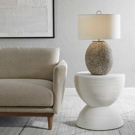 Cyprien Table Lamp Gray White - Dark Gray / White by Uttermost - View 2