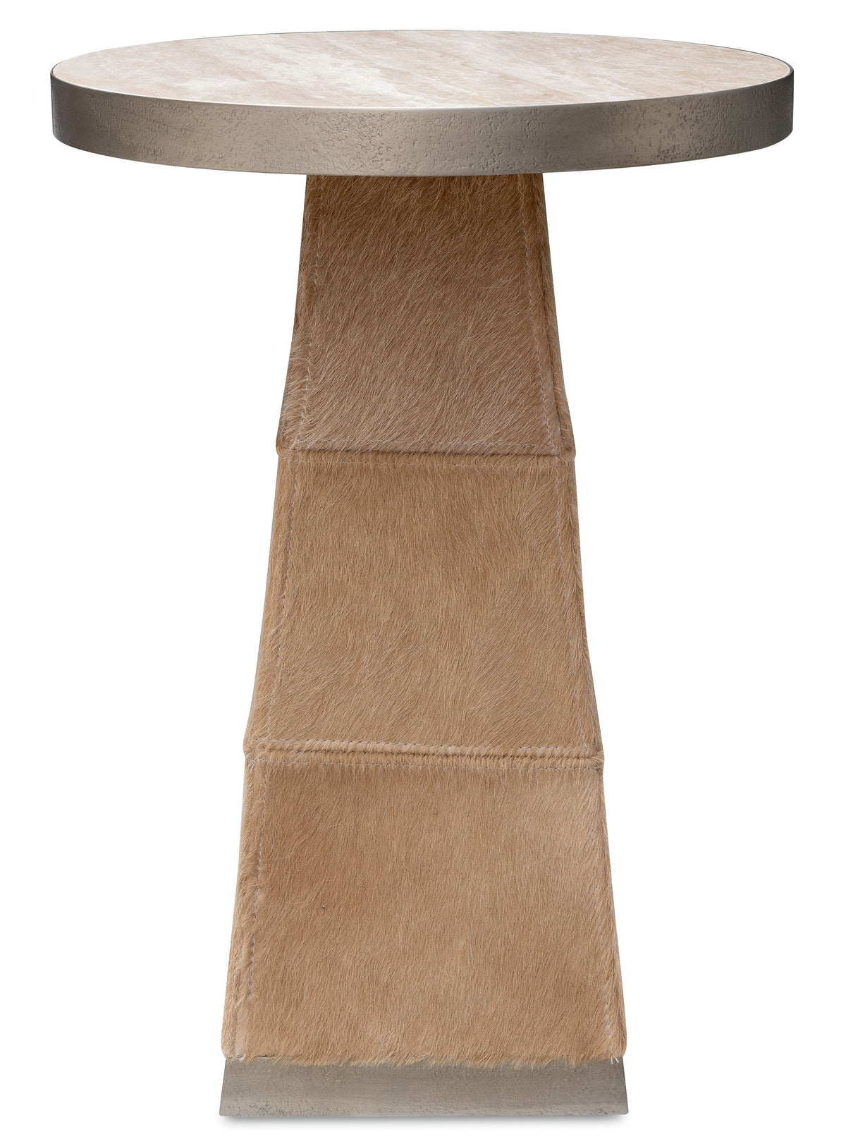 Melange Vaquero Spot Table Light Brown / Beige / Silver - Beige / Light Brown by Hooker Furniture - View 2