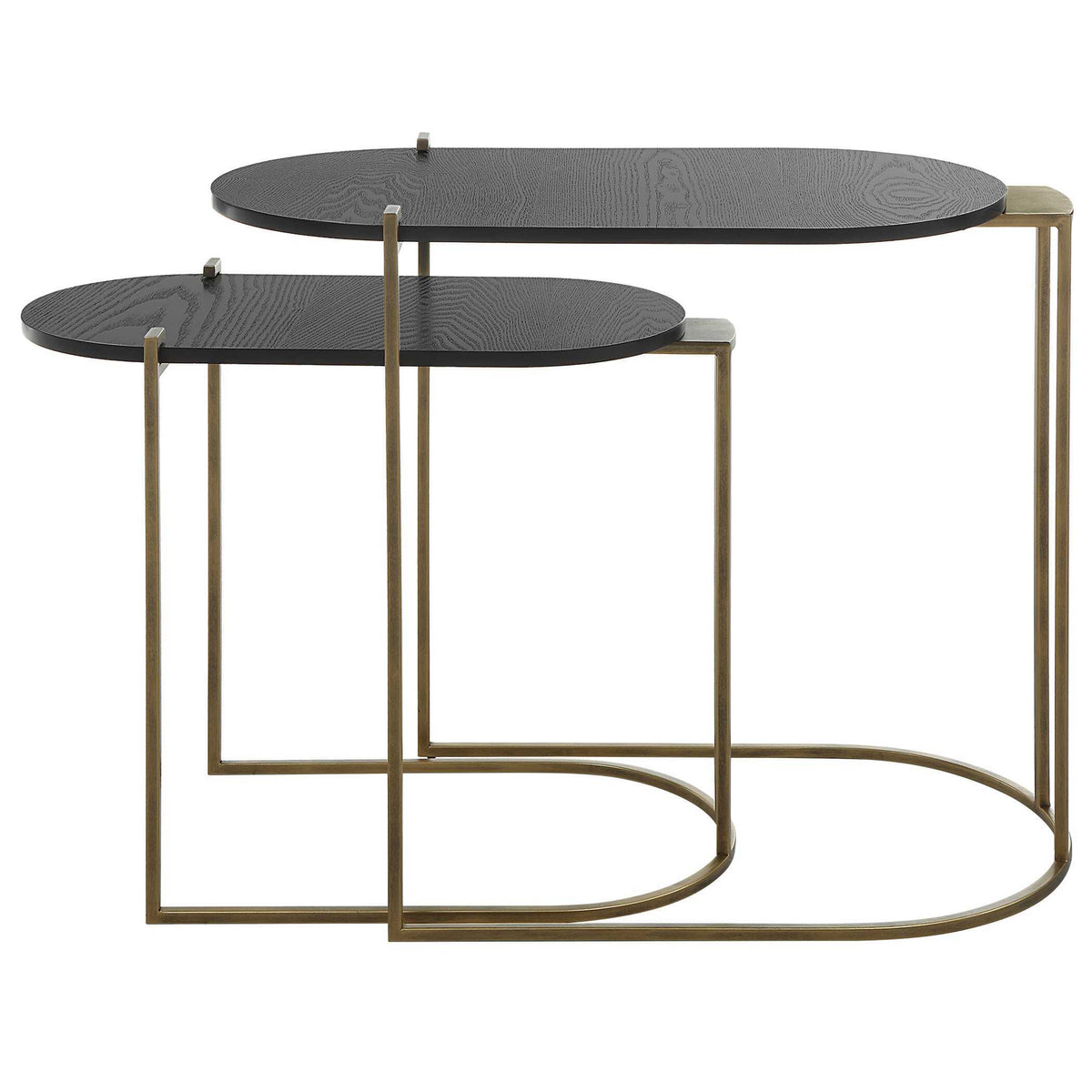 Aztec Wood Nesting Tables (Set of 2) - Dark Brown by Uttermost - View 5
