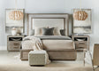 Serenity Rookery California King Upholstered Panel Bed - Gray / Beige by Hooker Furniture - View 2