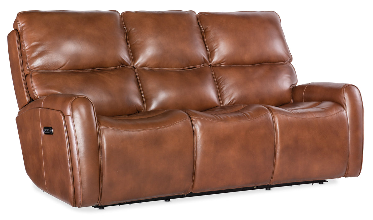 Crosby Zero Gravity Power Sofa With Power Headrest - Dark Brown by Hooker Furniture - View 1