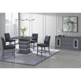 Ariya Dark Grey Bar Table and Bar Stool Set