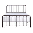 Classic King Platform Bed Dark Bronze Finish Metal Frame Bedroom Furniture 1pc