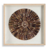 Tiger Sea Urchin Shadow Box - Dark Brown by Uttermost - View 1