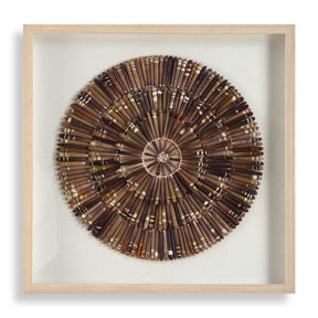 Tiger Sea Urchin Shadow Box - Dark Brown by Uttermost - View 1
