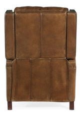 Collin Manual Push Back Recliner - Dark Brown by Hooker Furniture - View 3