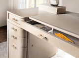 Knee-Hole Desk Polished Limestone - Beige by Hooker Furniture - View 3
